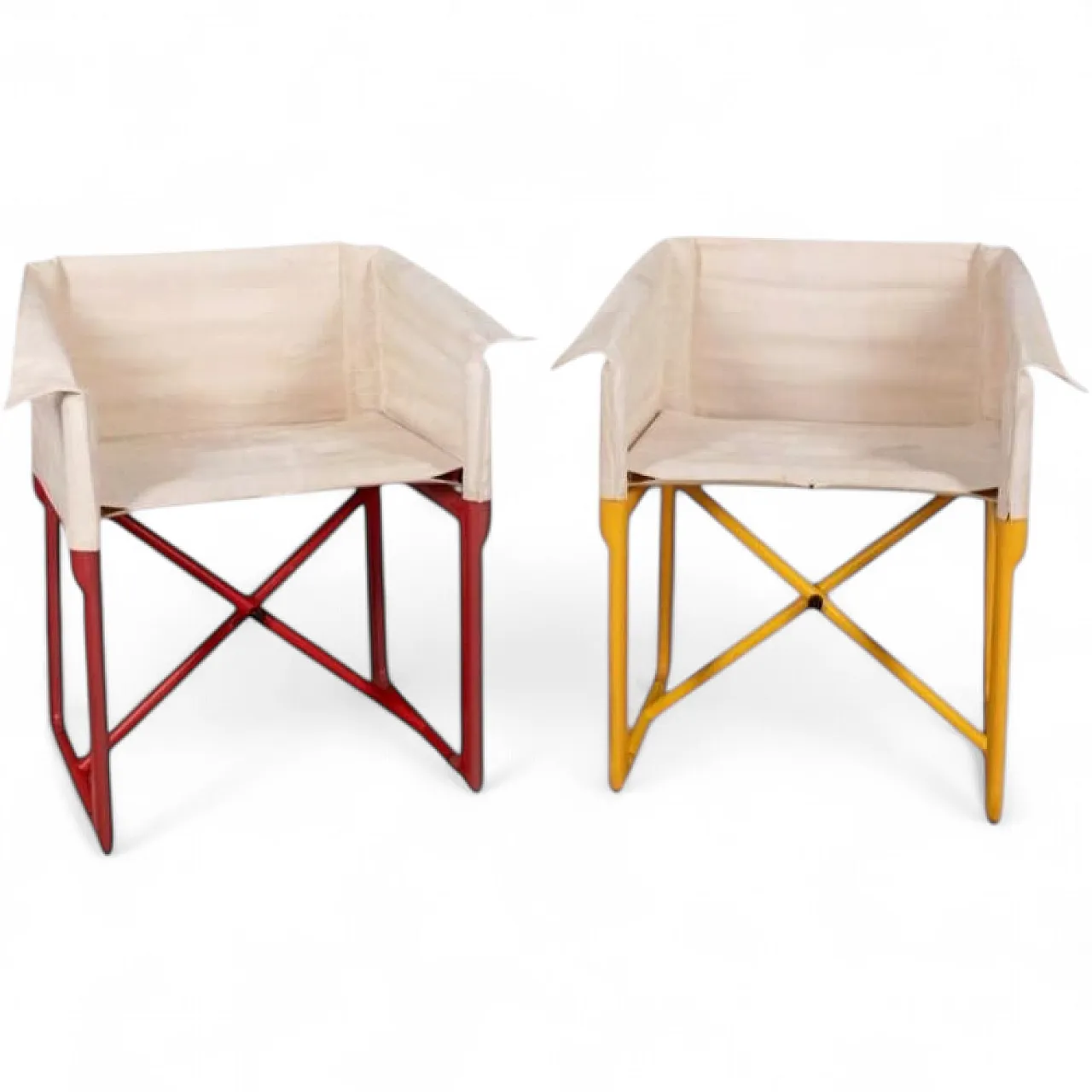 Pair of folding chairs 4820 by Masayuki Matsukaze for Kartell, 1970s 18