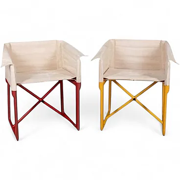 Pair of folding chairs 4820 by Masayuki Matsukaze for Kartell, 1970s