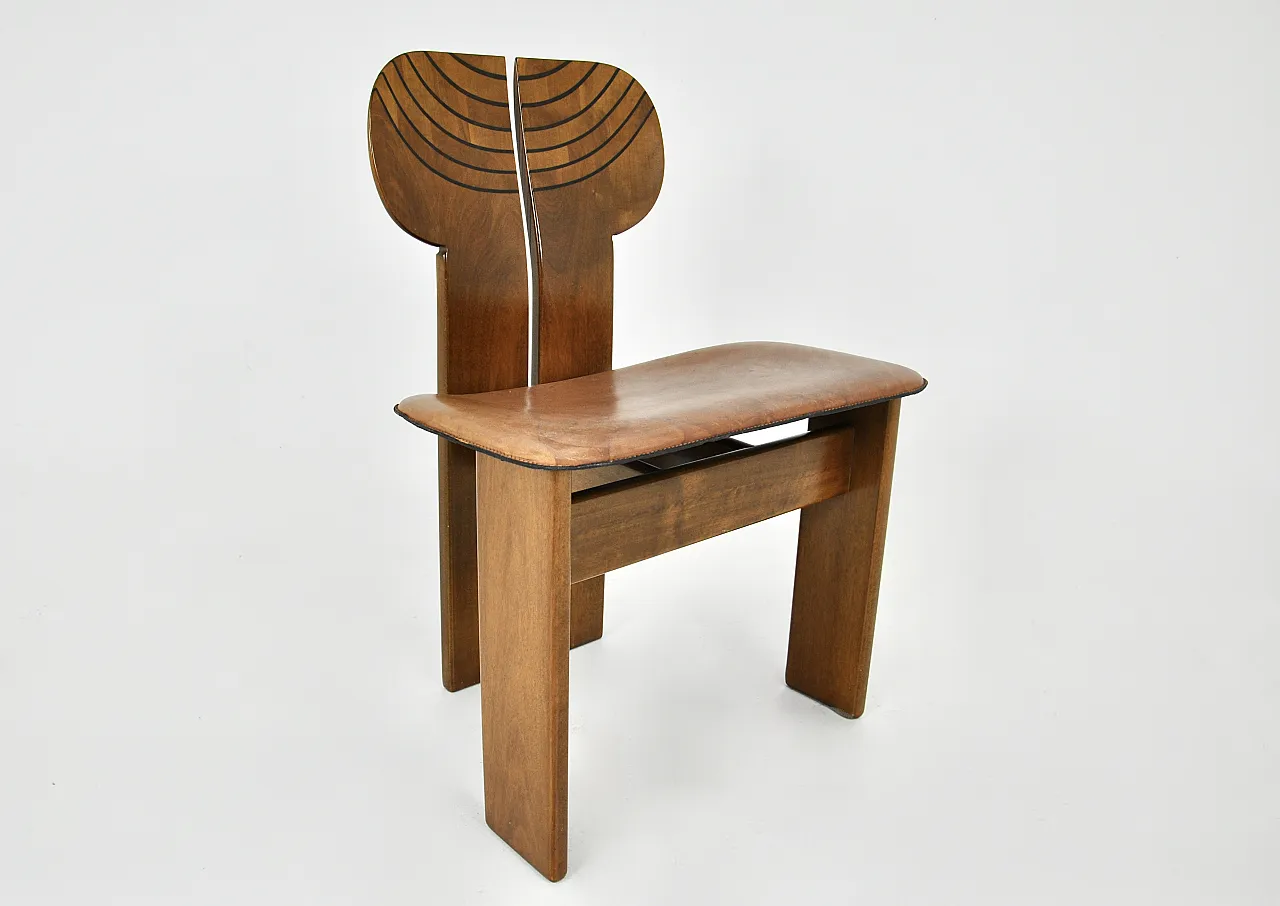 4 Dining chairs "Africa" by Afra & Tobia Scarpa for Maxalto, 1975 7