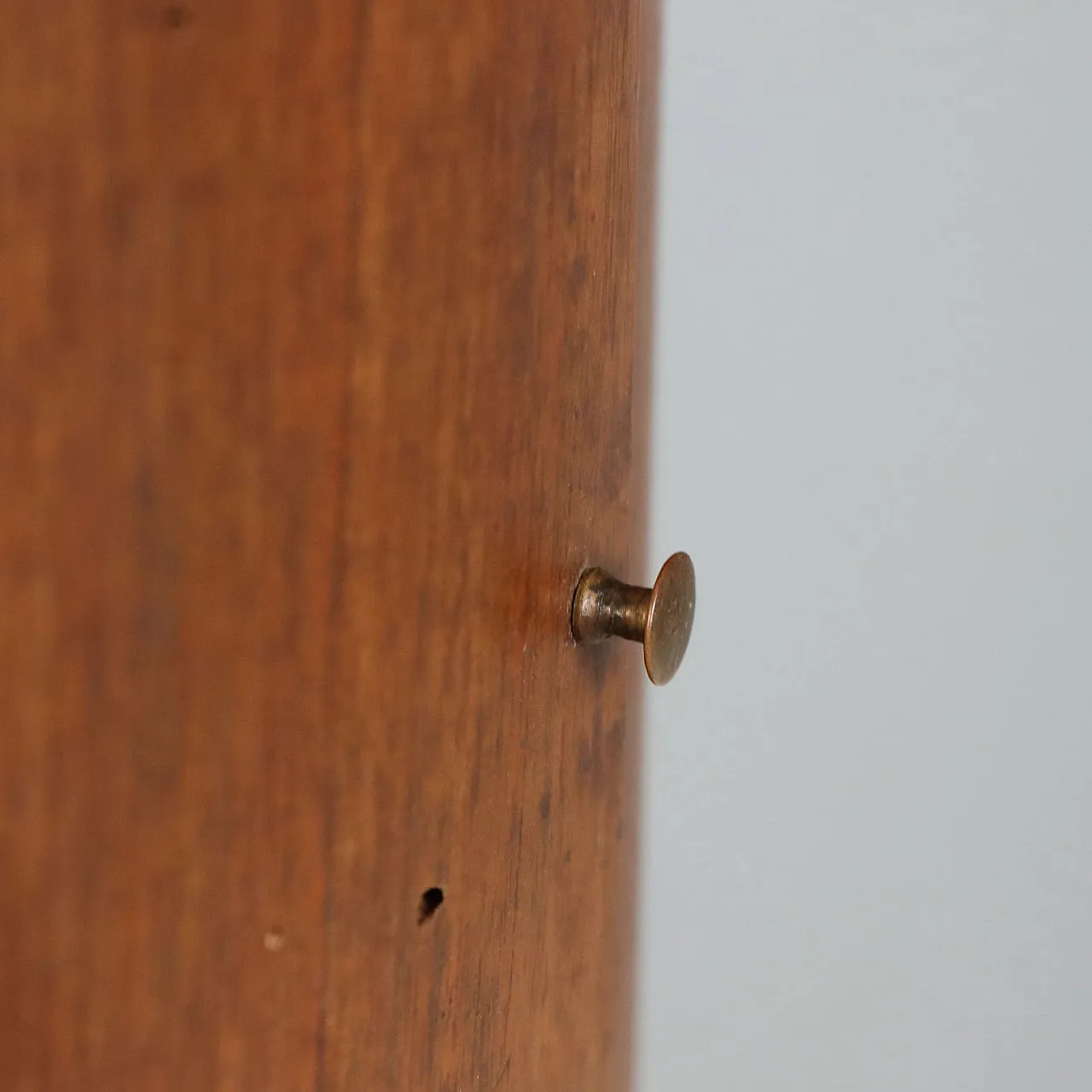Pair of Empire column bedside tables in walnut, 19th century 6
