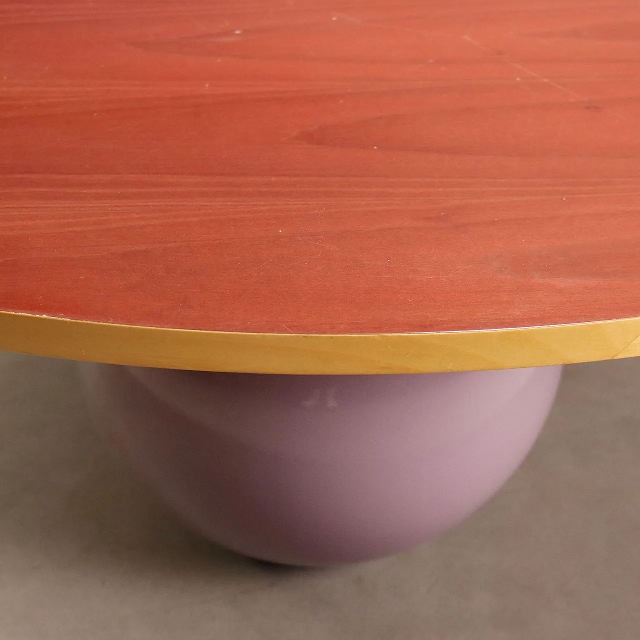Coffee table with sphere base, 1980s 6