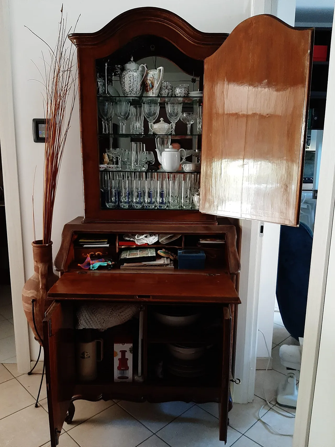 Inlaid secretaire, early 20th century 2