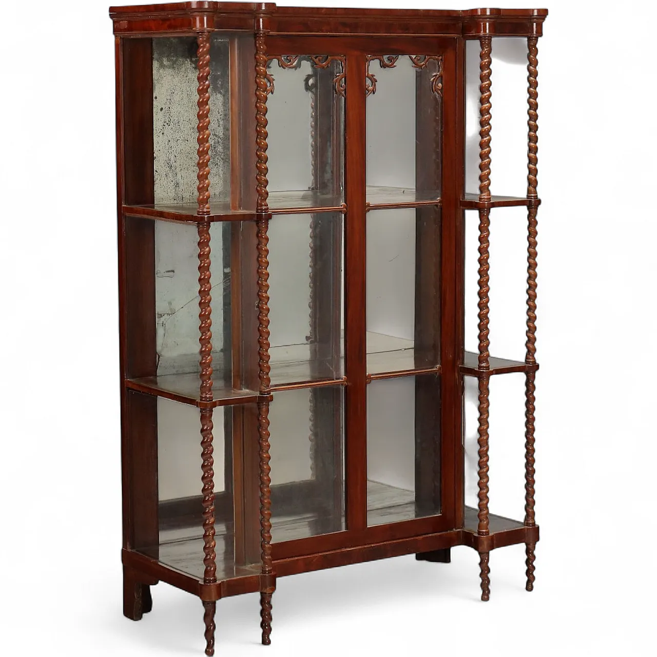 Louis Philippe display cabinet in mahogany, 19th century 11