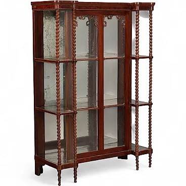 Louis Philippe display cabinet in mahogany, 19th century