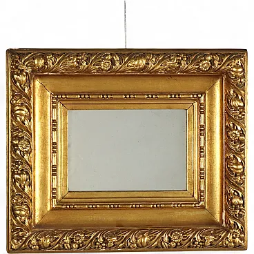 Specchio in legno intagliato e dorato, '900