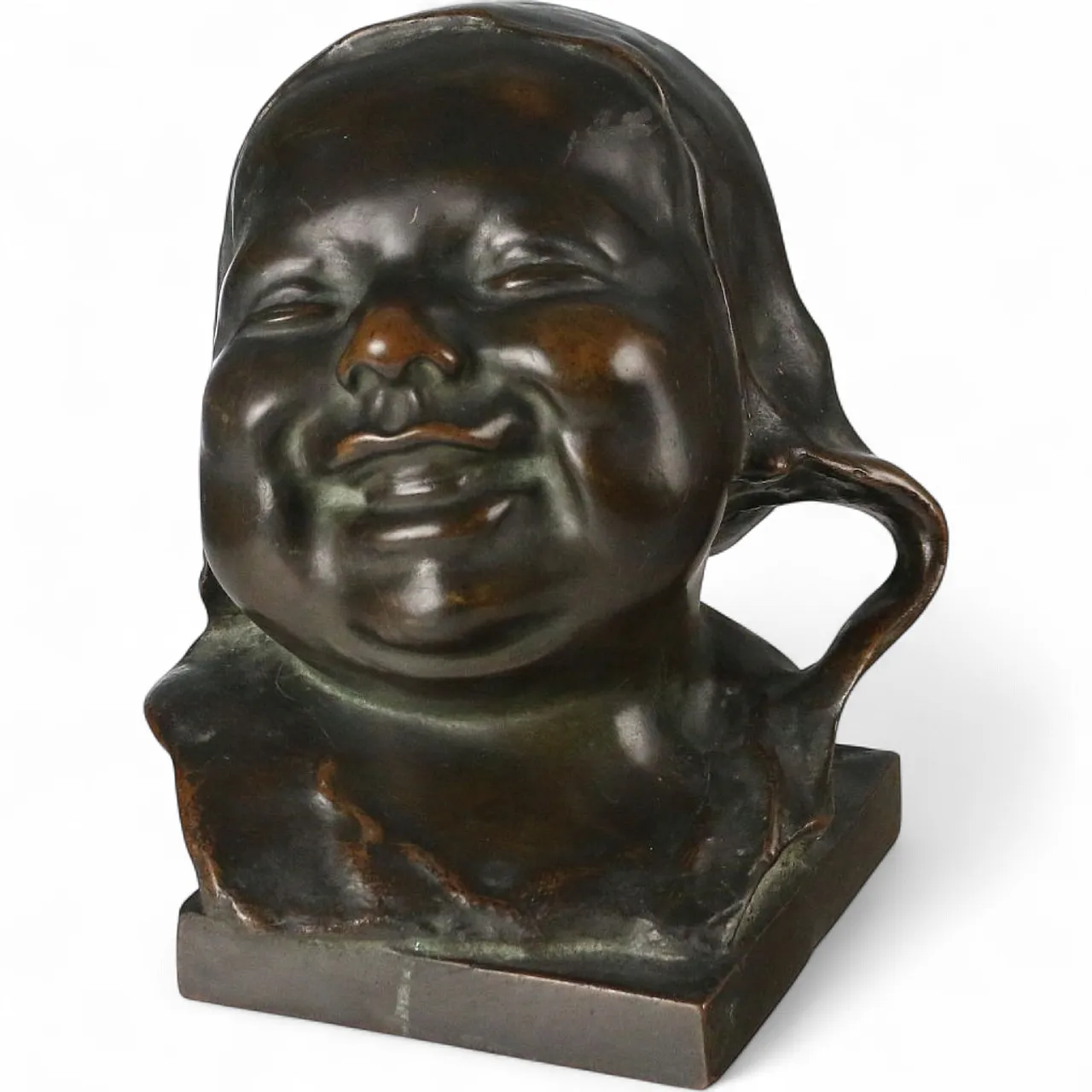 Bimbo ridente in bronzo, '900 7