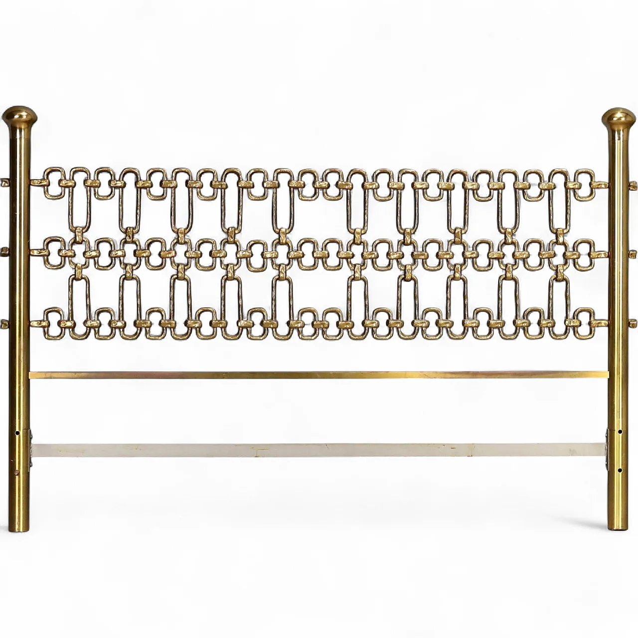 Brass bed headboard, 1970s 10