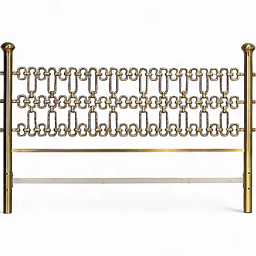 Brass bed headboard, 1970s