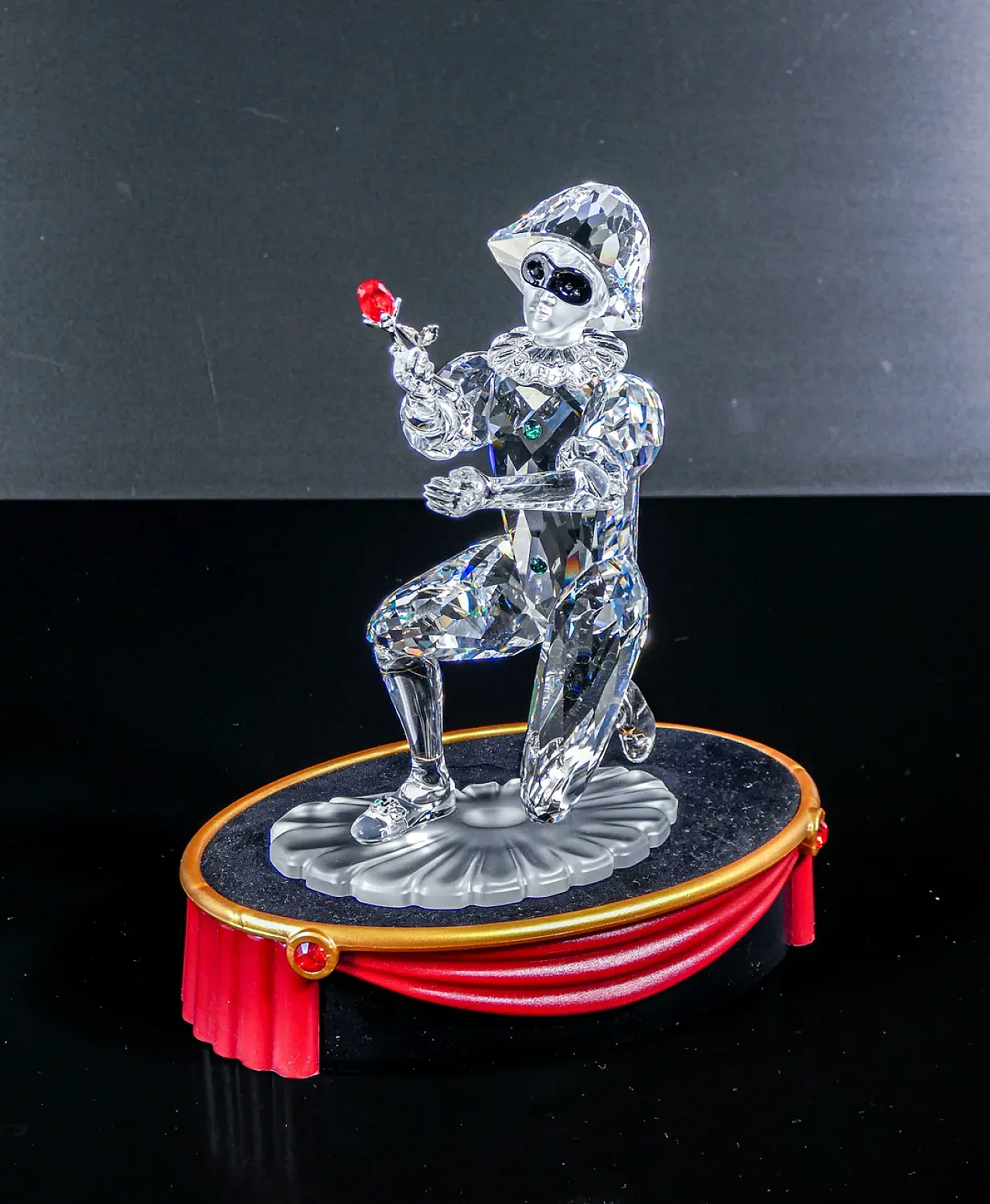 ARLECCHINO, Masquerade, scultura in cristallo, anni 2000 3