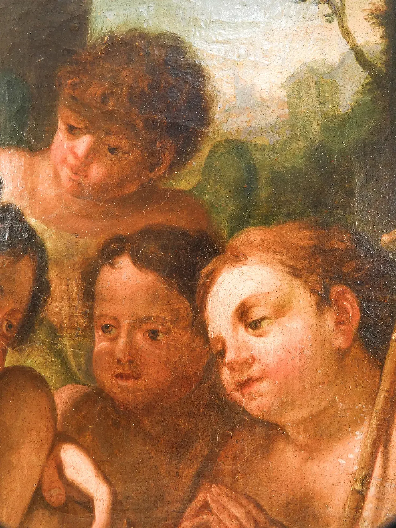 Maria Vergine, Gesù e Giovanni Battista, olio su tela, primo '800 5