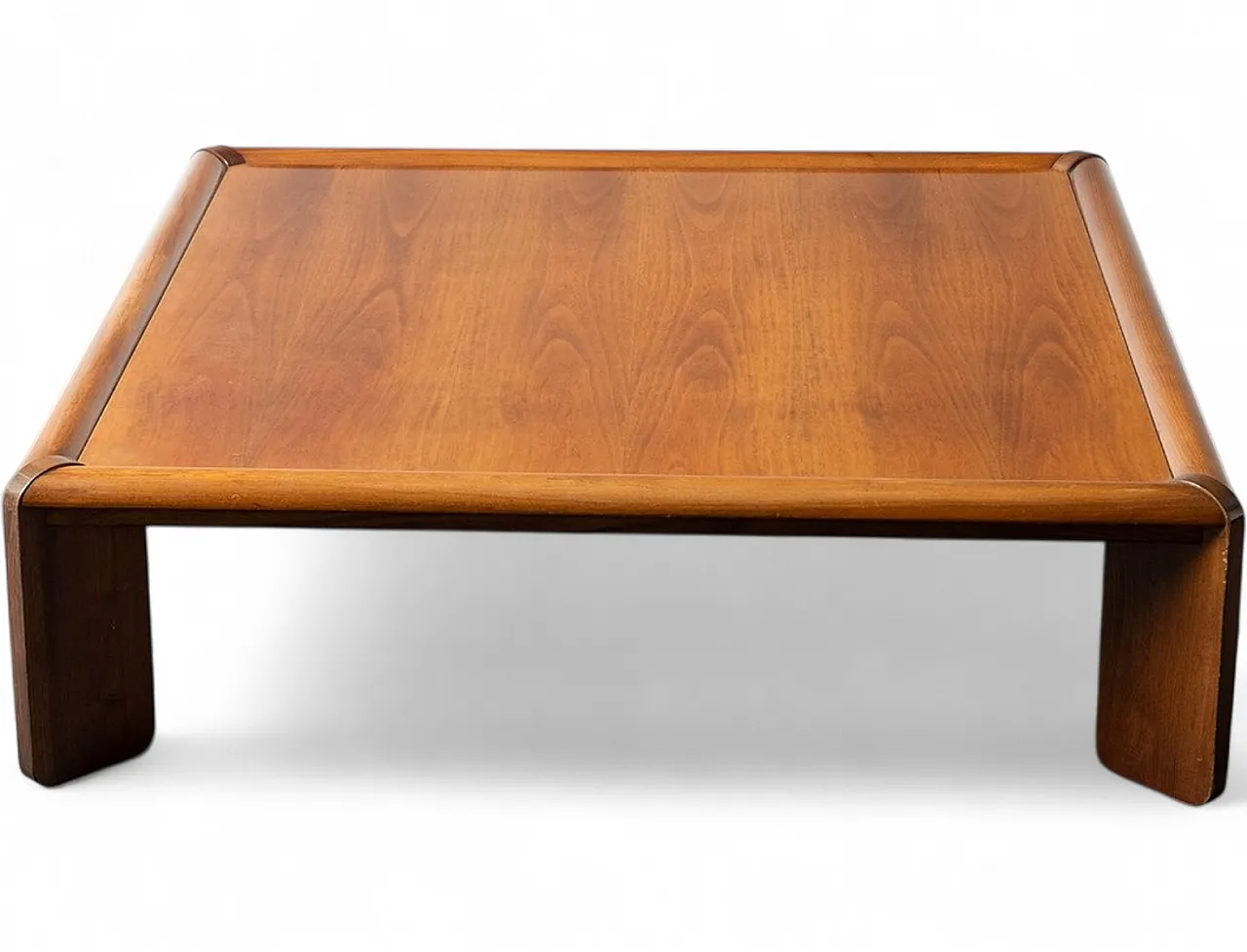 Walnut coffee table, 1970s 7