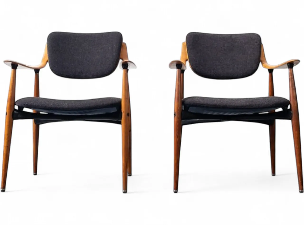 Pair of armchairs by Hagafors, 1960s 7