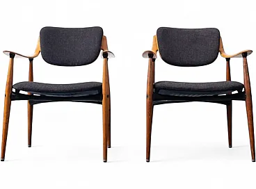 Pair of armchairs by Hagafors, 1960s