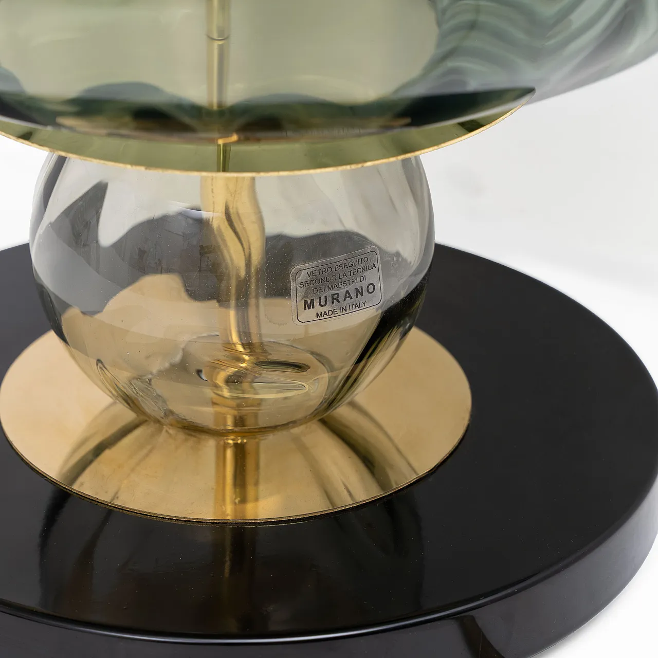 Pair of geometric table lamps in Murano glass, 2000s 7