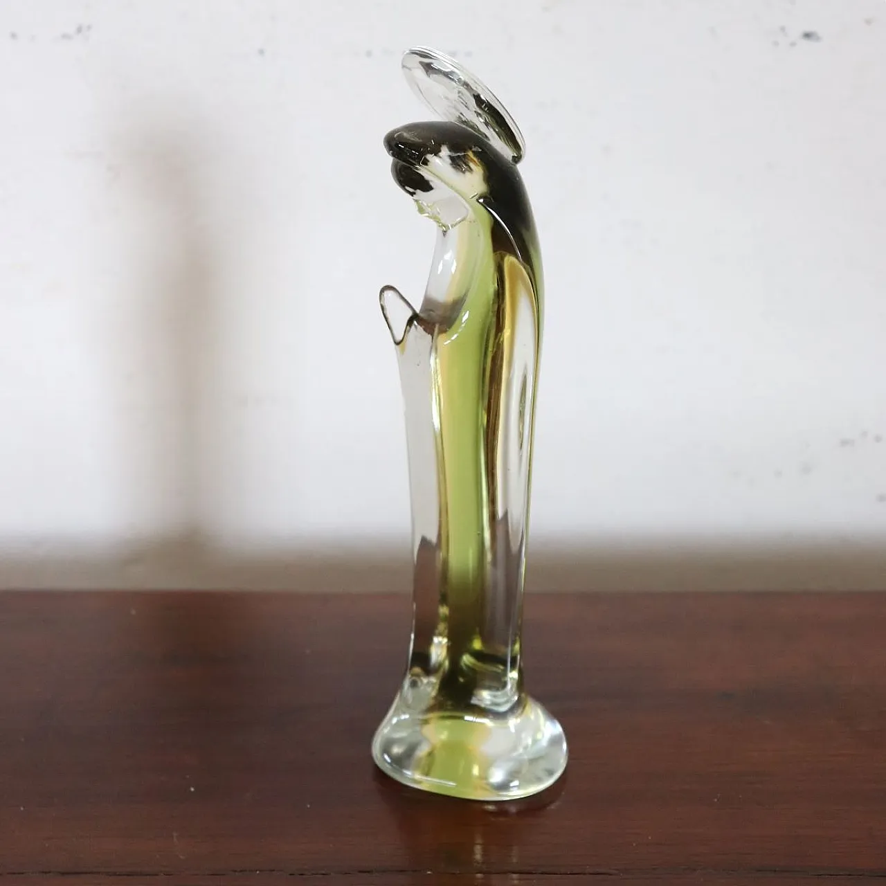 Vergine Maria in preghiera, vetro sommerso di Murano, '900 4