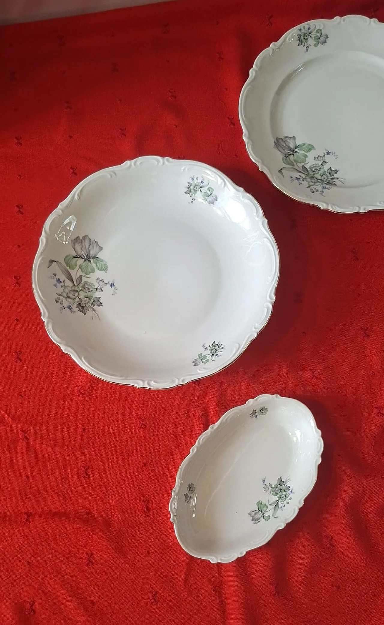 Servizio piatti porcellana Mitterteich Bavaria Regina numerato, '900 25