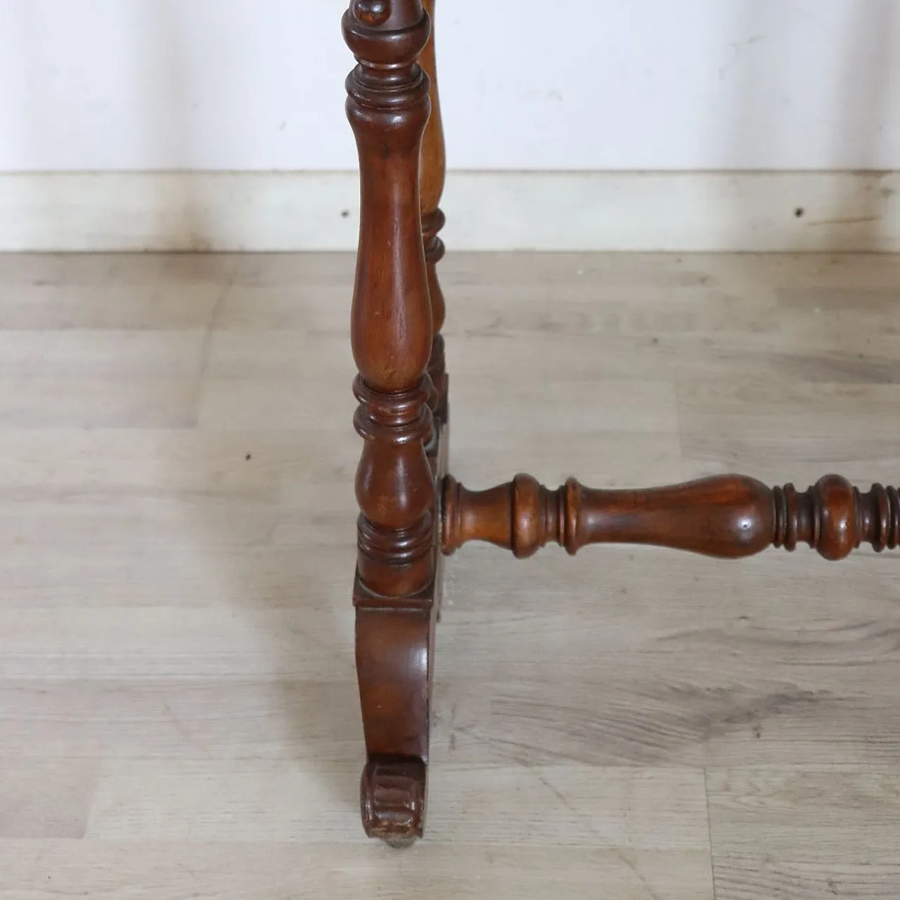 Antique walnut coffee table, 19th century 6