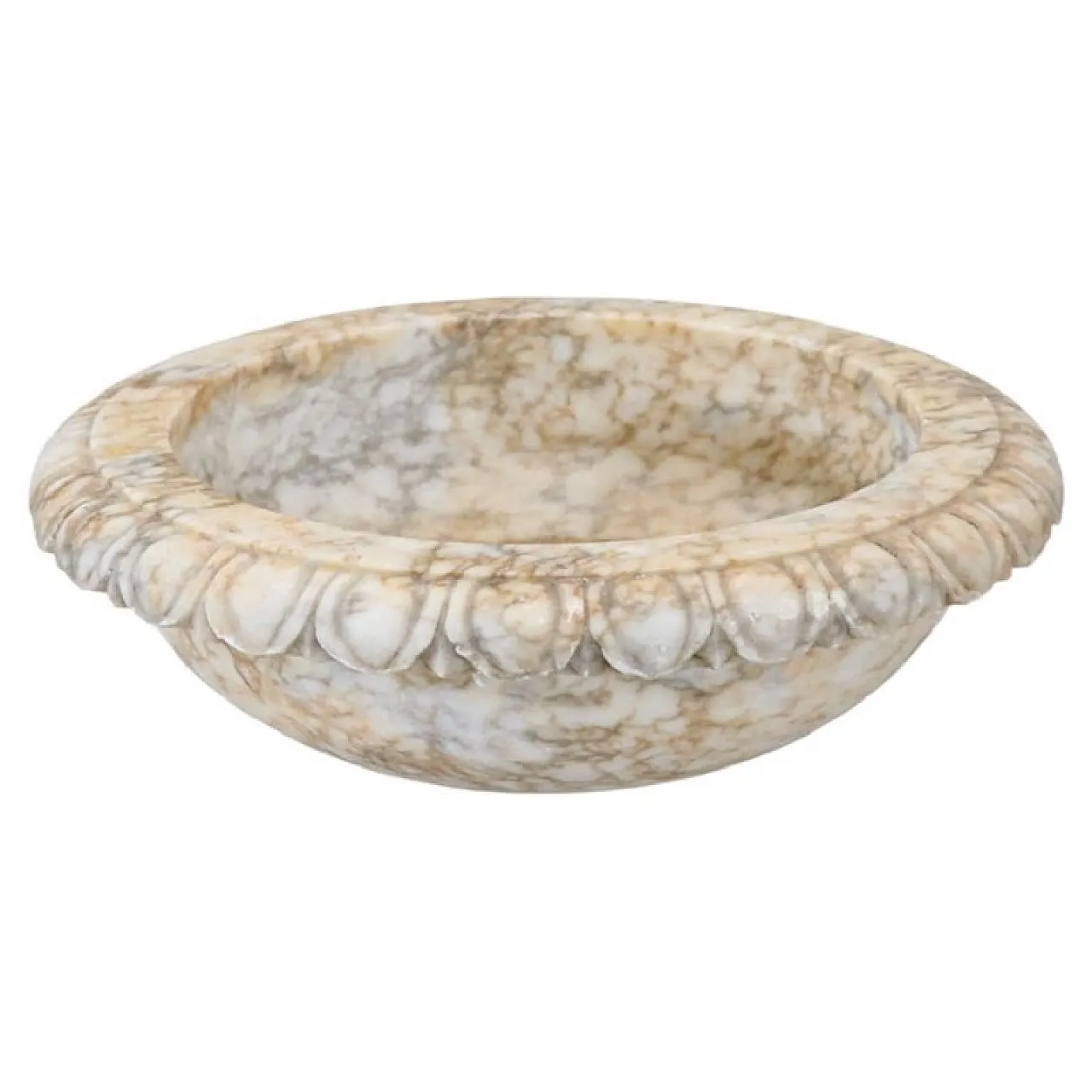 Small sculpted marble tub, early 1900s 1