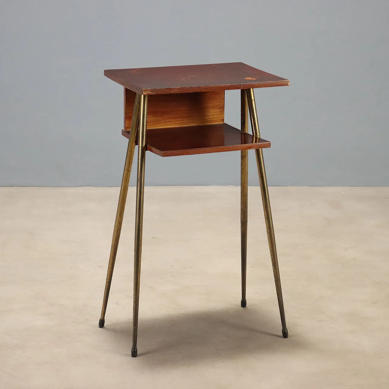 Cabinet with brass legs, 1960s 1