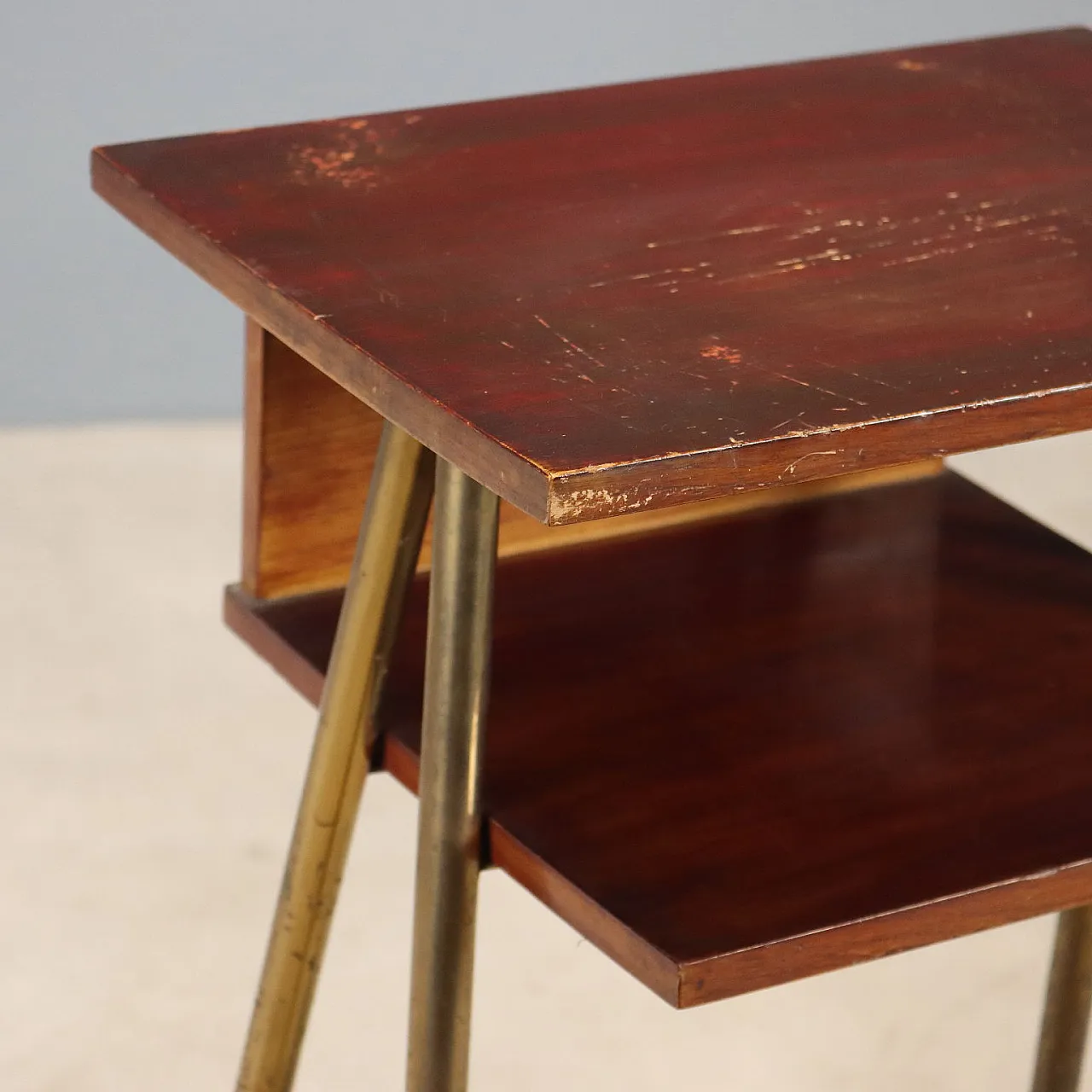 Cabinet with brass legs, 1960s 4