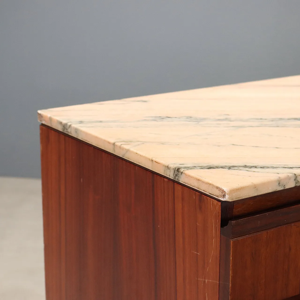 Credenza in legno e marmo, anni '60 5