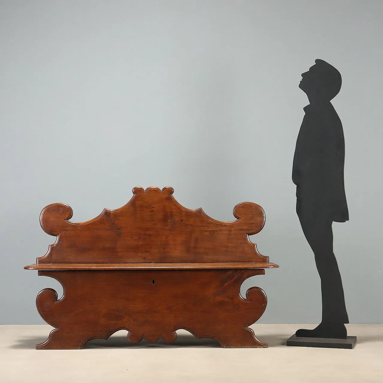 Bench walnut-stained oak, late 19th century 3