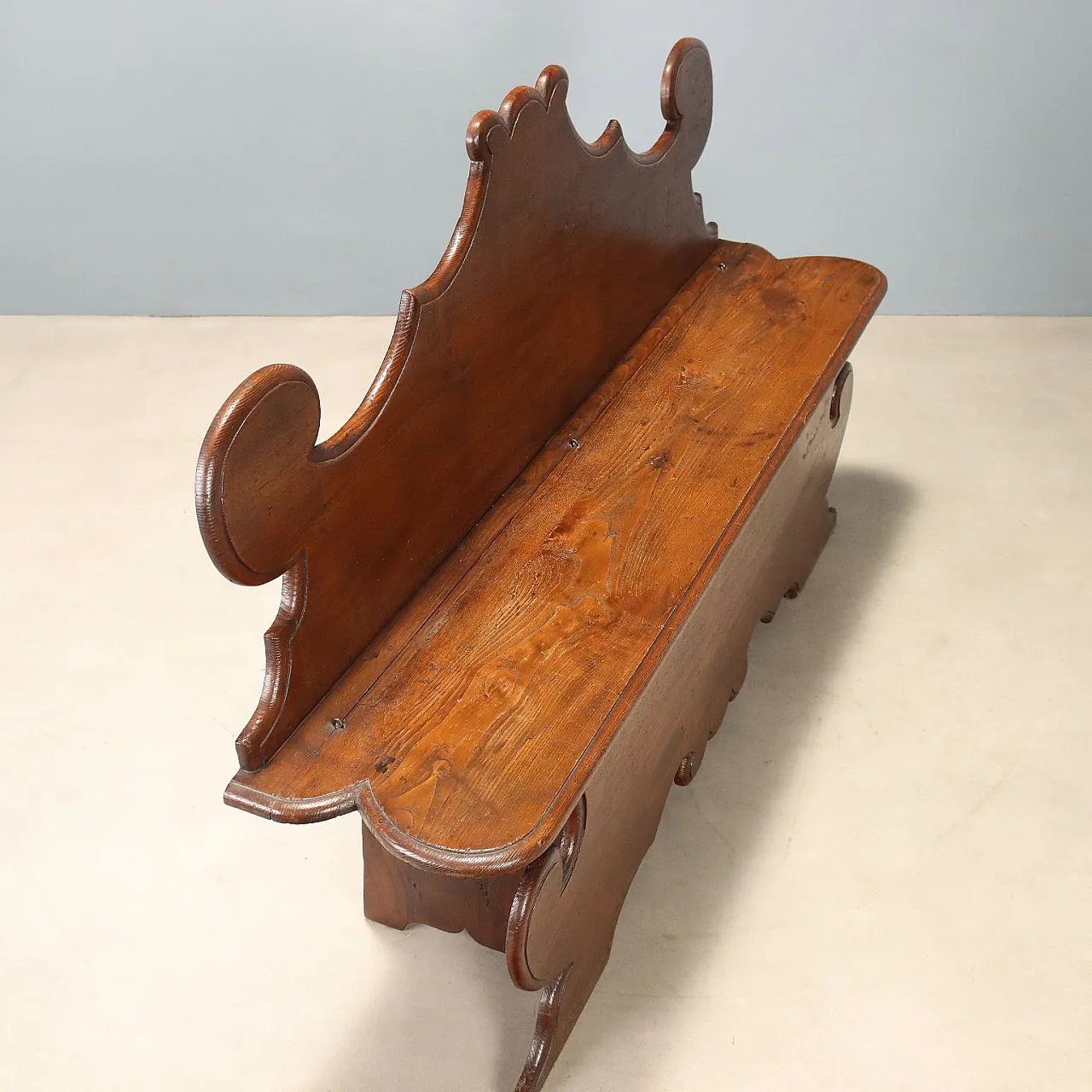 Bench walnut-stained oak, late 19th century 8