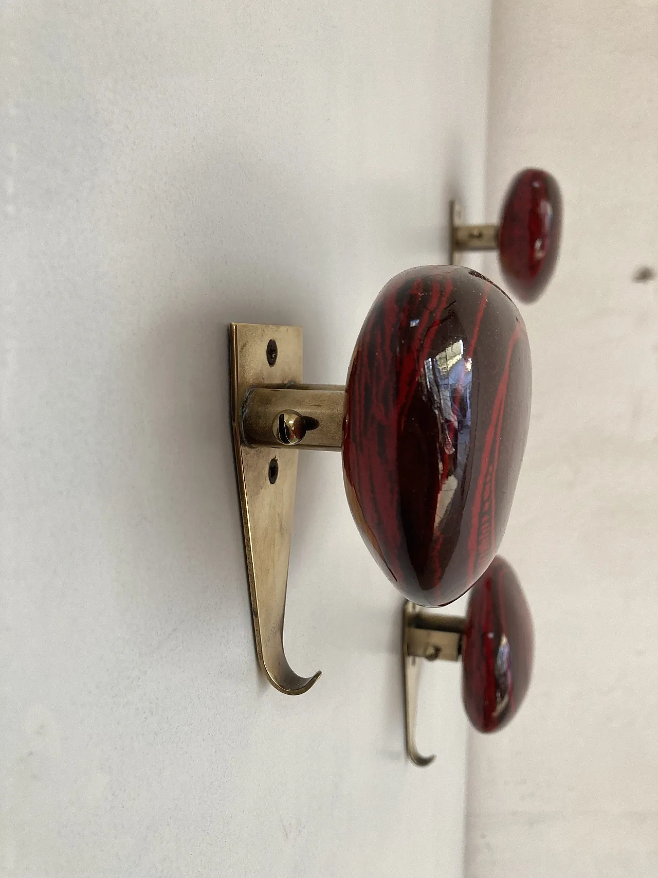3 Ceramic coat racks, 1950s 3