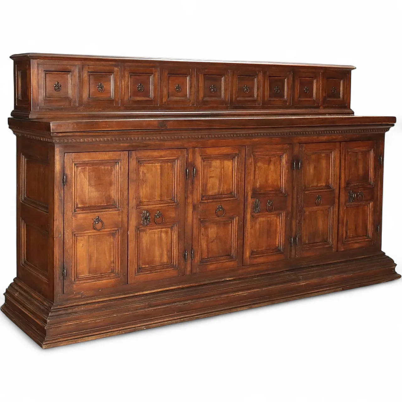 Credenza in stile Barocco in noce e pioppo, '900 11