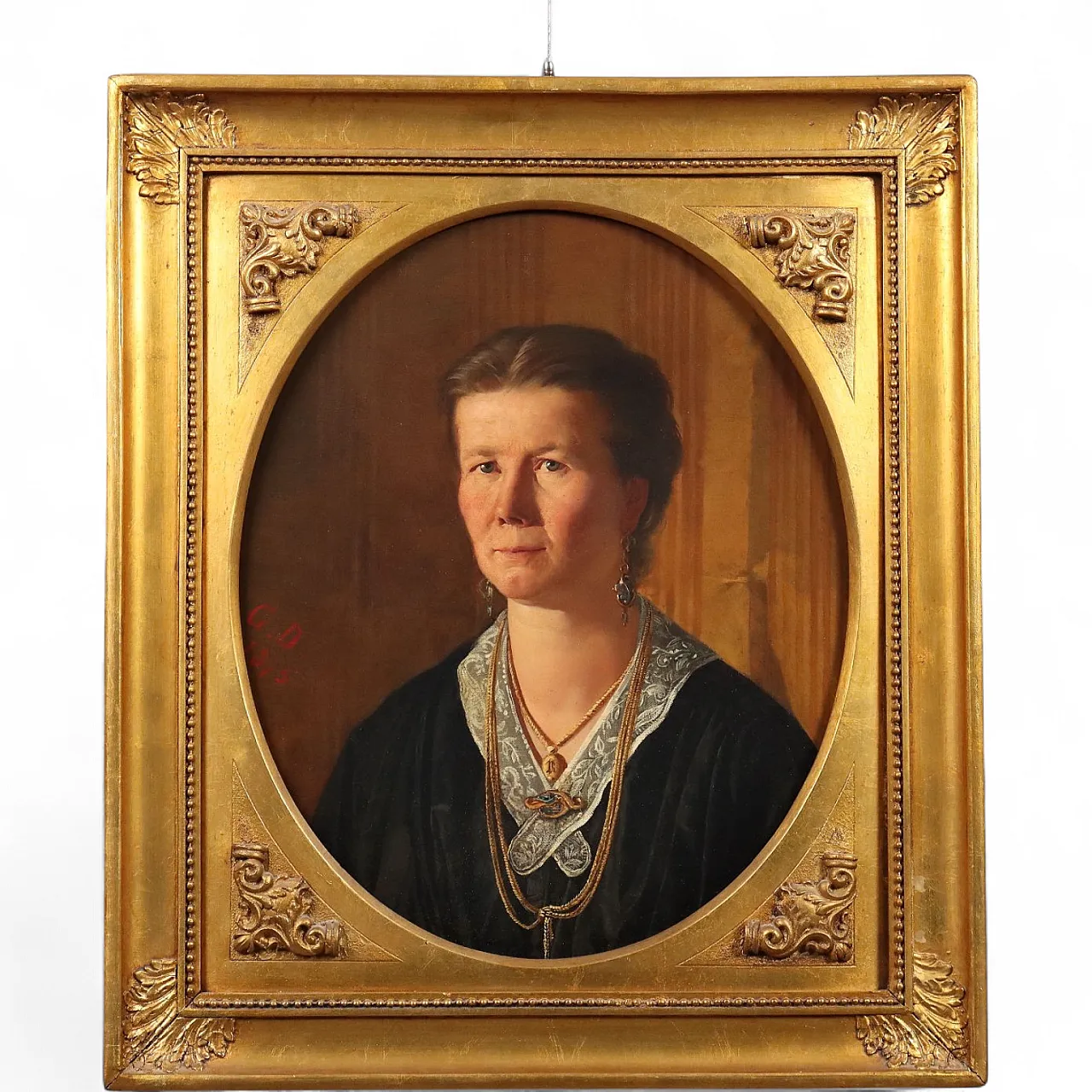 Female portrait, oil on canvas, late 19th century 11