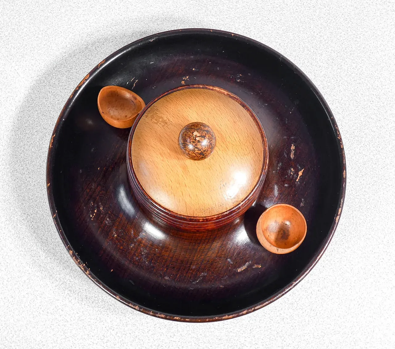 Turned wooden pipe service, mid-20th century 7