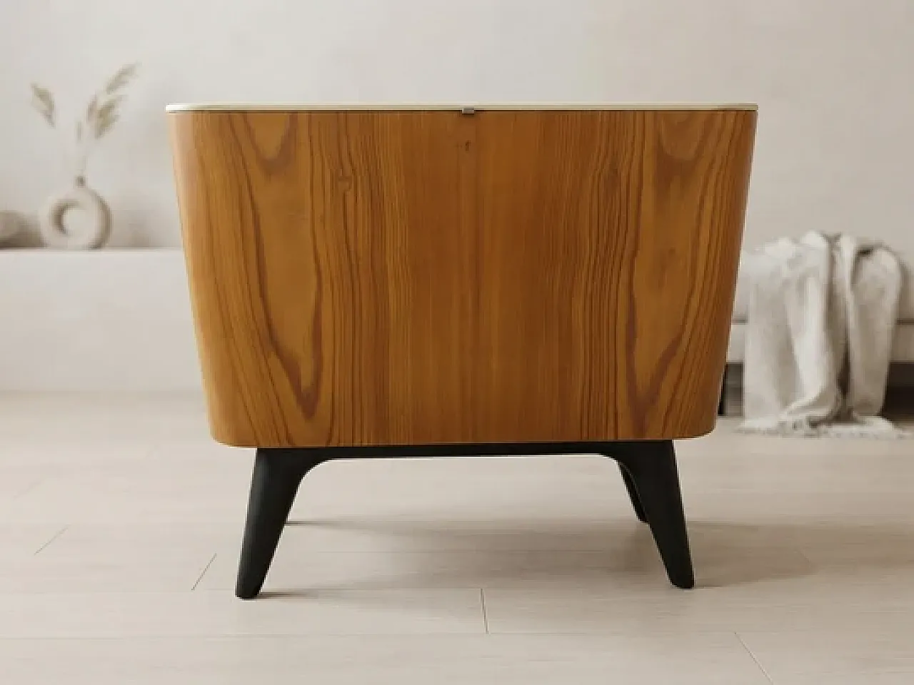 Bedside table by Jindřich Halabala for ÚP Závody, 1950s 7