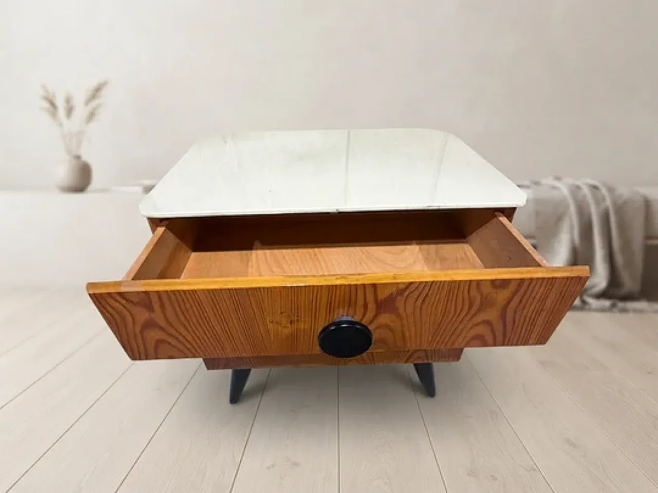 Bedside table by Jindřich Halabala for ÚP Závody, 1950s 10