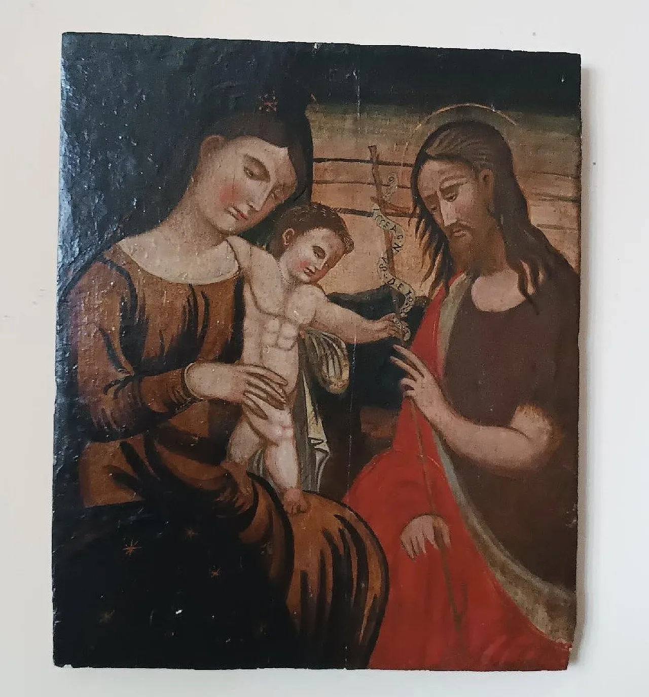 Holy Family, oil on panel, 17th century 2