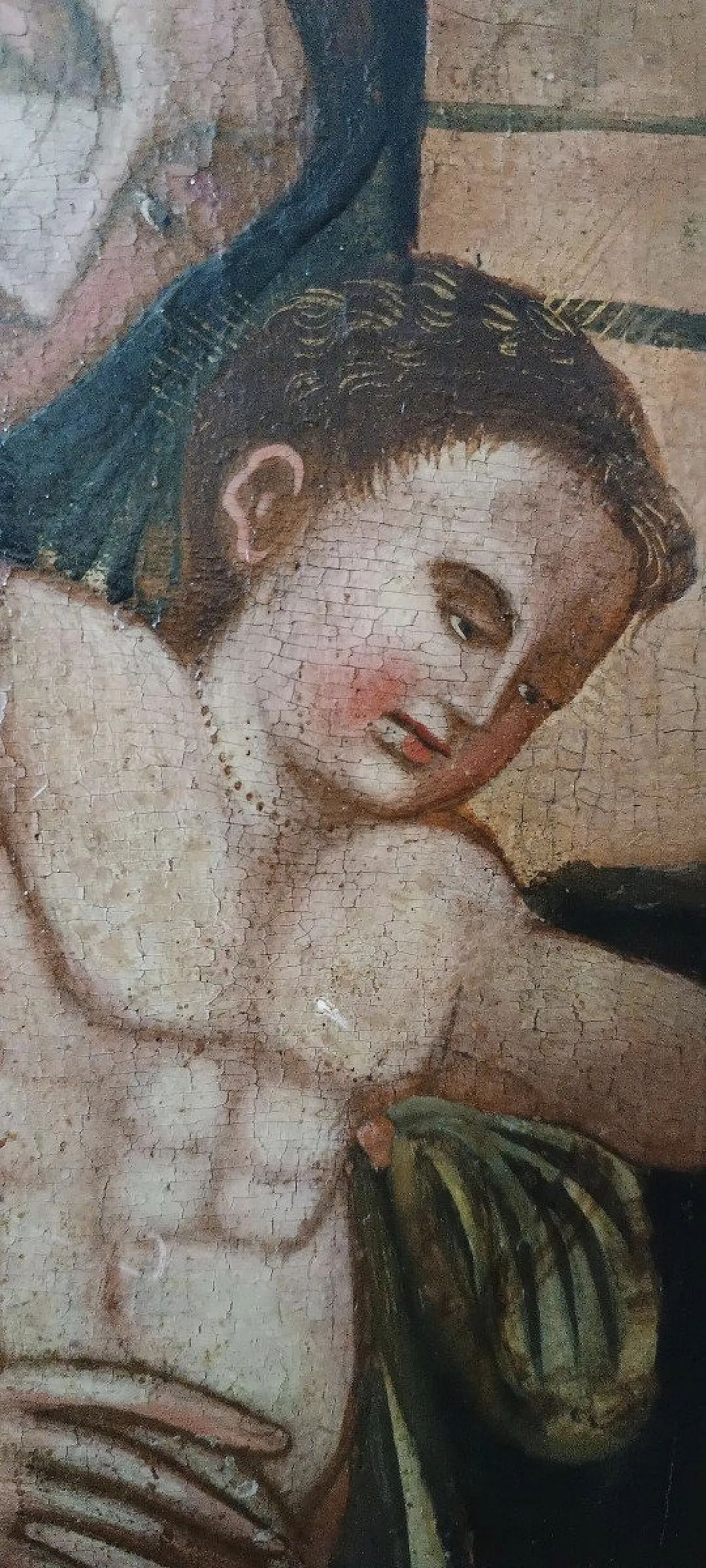 Holy Family, oil on panel, 17th century 3