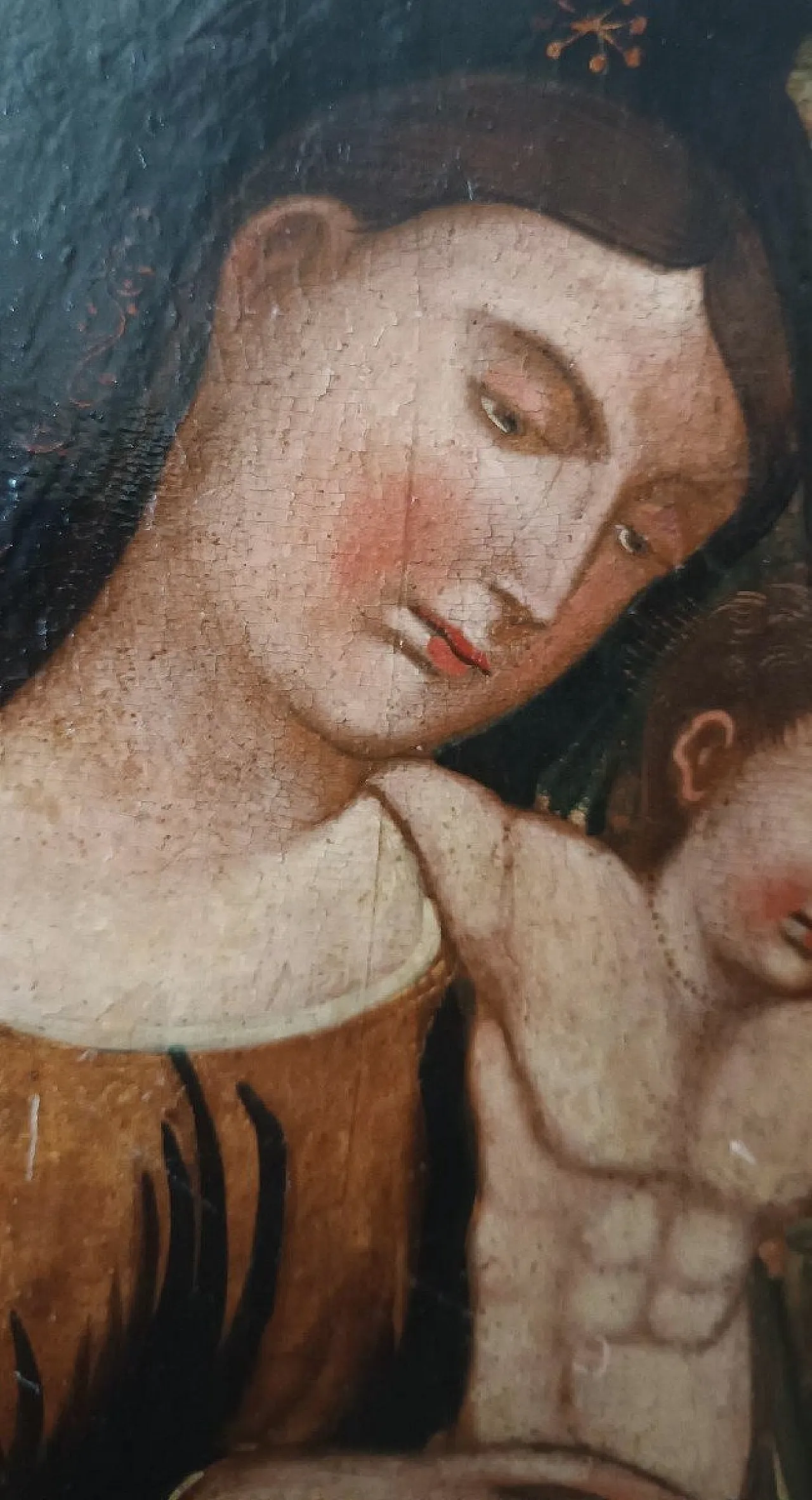Holy Family, oil on panel, 17th century 5