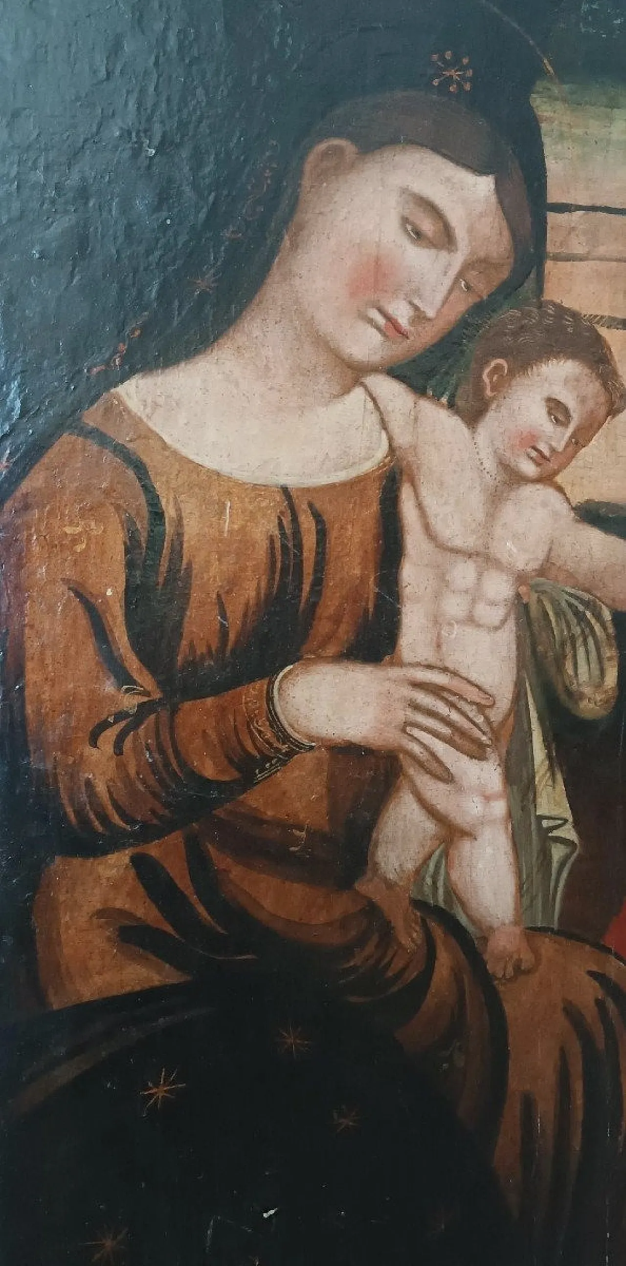 Holy Family, oil on panel, 17th century 6