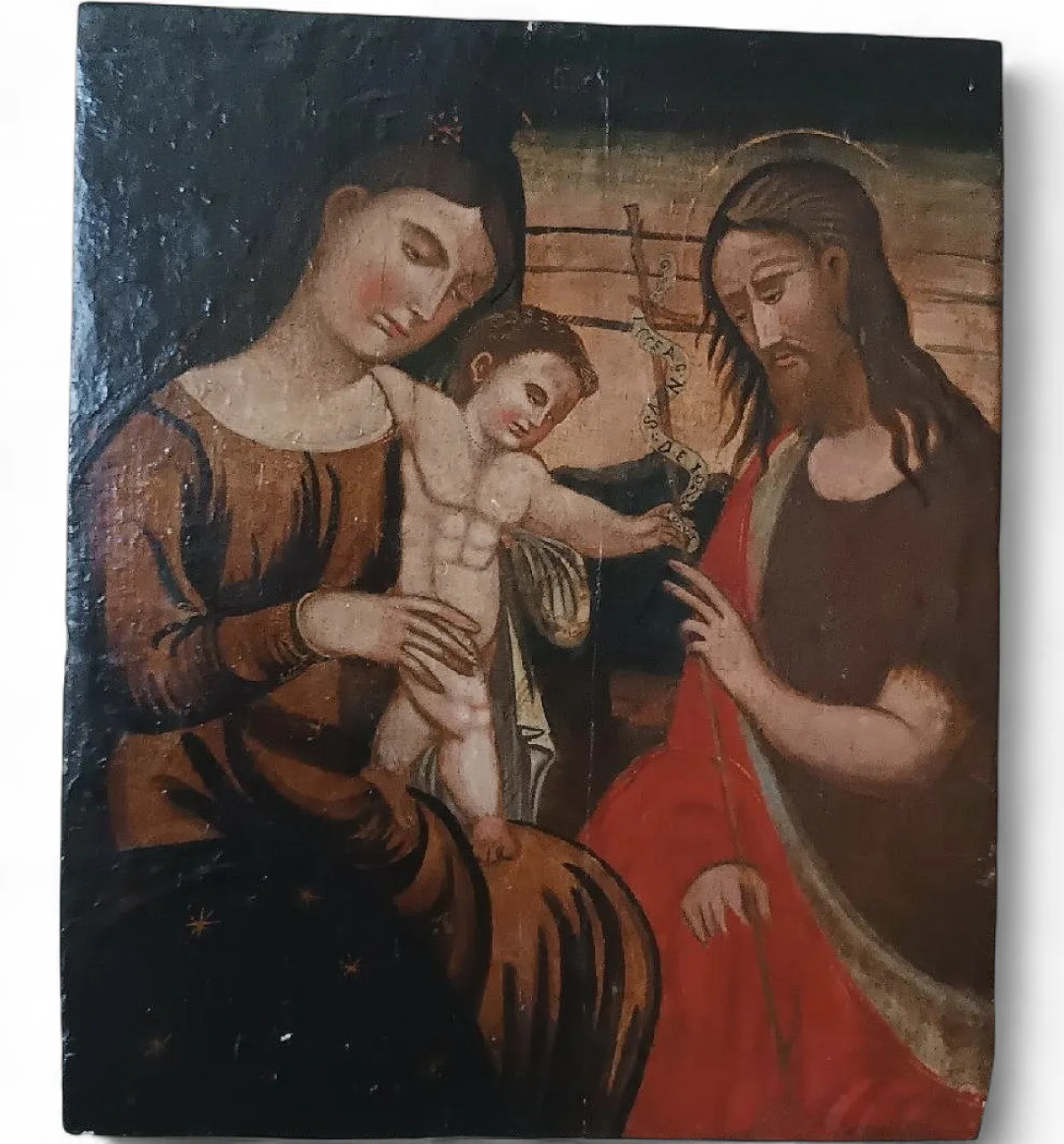 Holy Family, oil on panel, 17th century 12