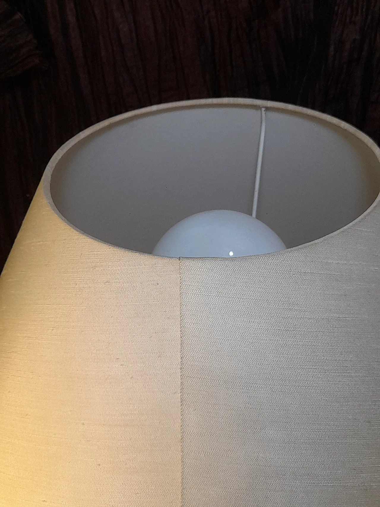 Ve Art classic table lamp in white opal glass, 1980s 17