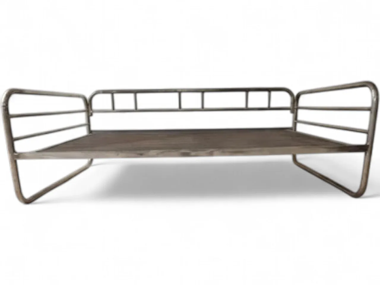 Chrome tubular steel daybed frame, mid-20th century 11
