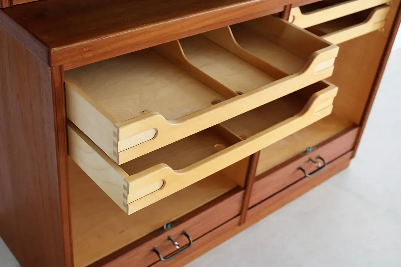 Teak filing cabinet from Flexi Mobler, 1960s 8
