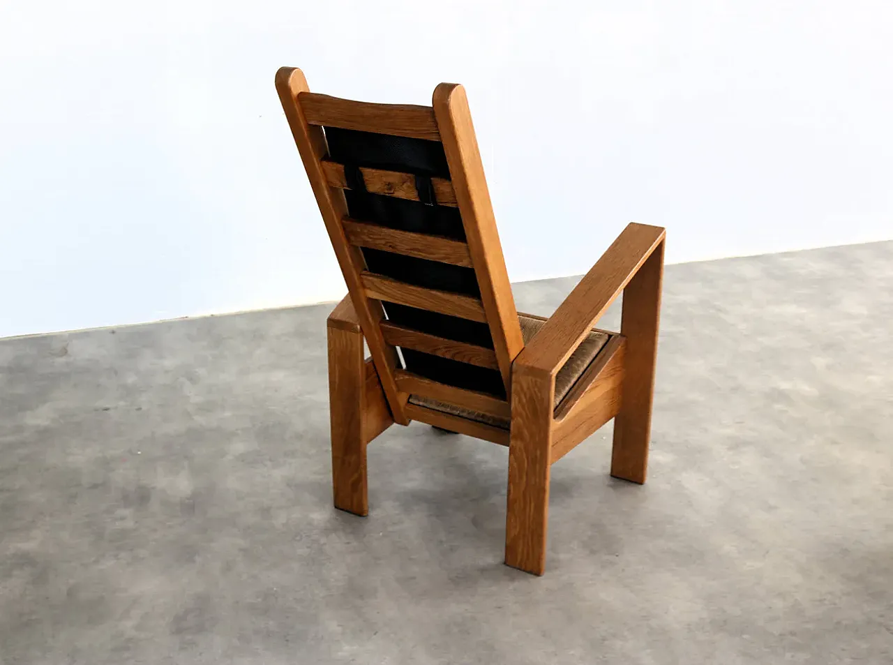 Armchair with side table by Wim Mulder, 1980s 7
