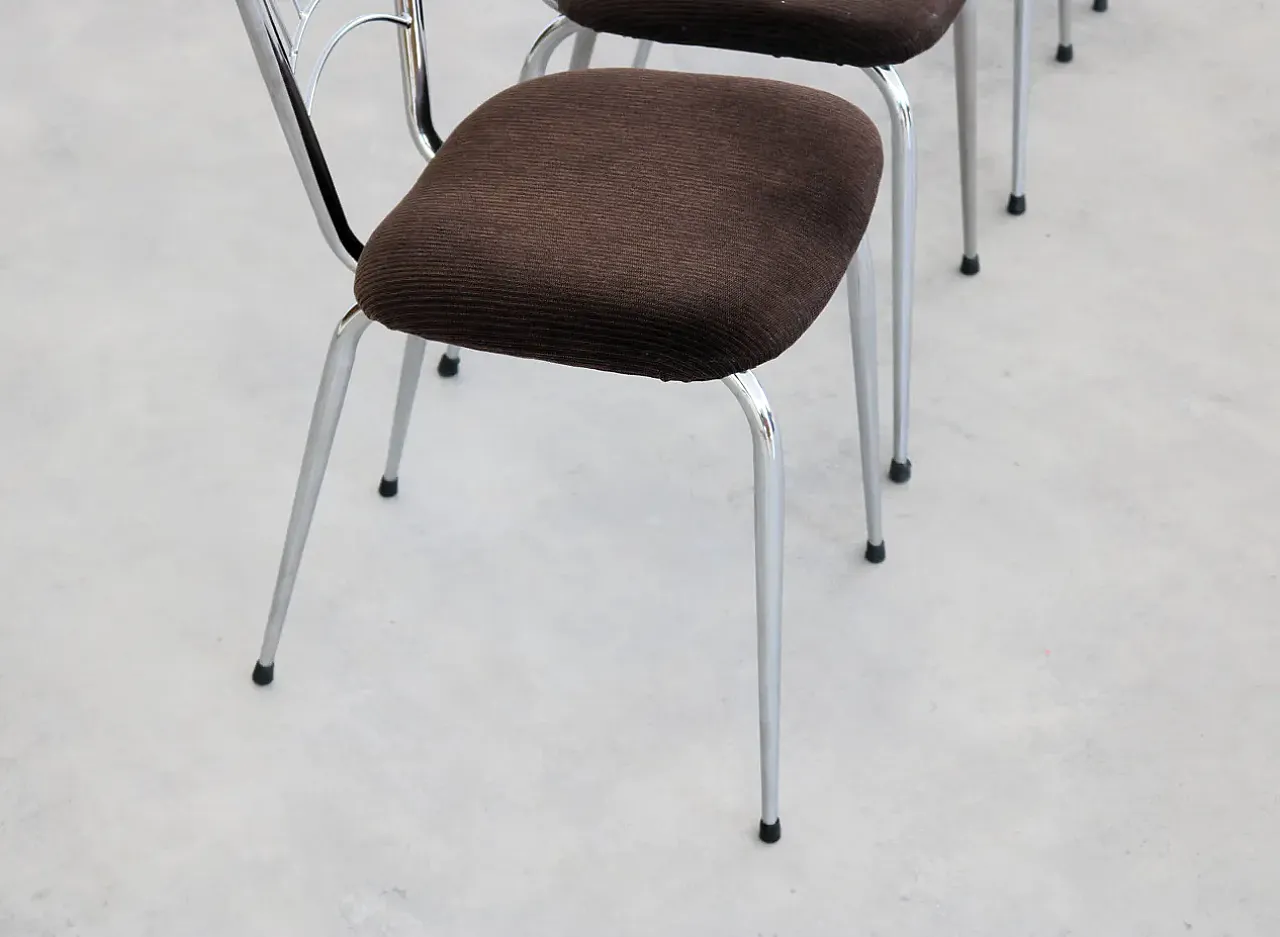 6 Dining chairs, 1970s 3