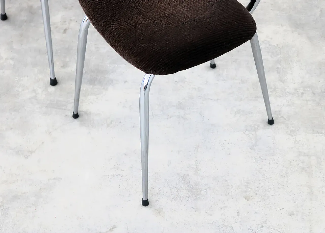 6 Dining chairs, 1970s 6