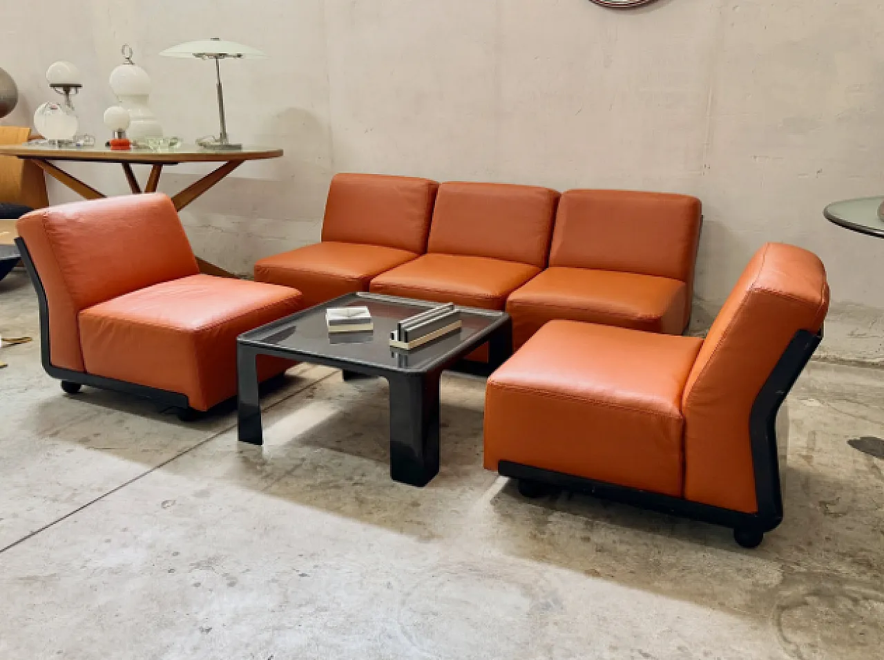 Modular Amanta armchairs by Mario Bellini, 1970s 3