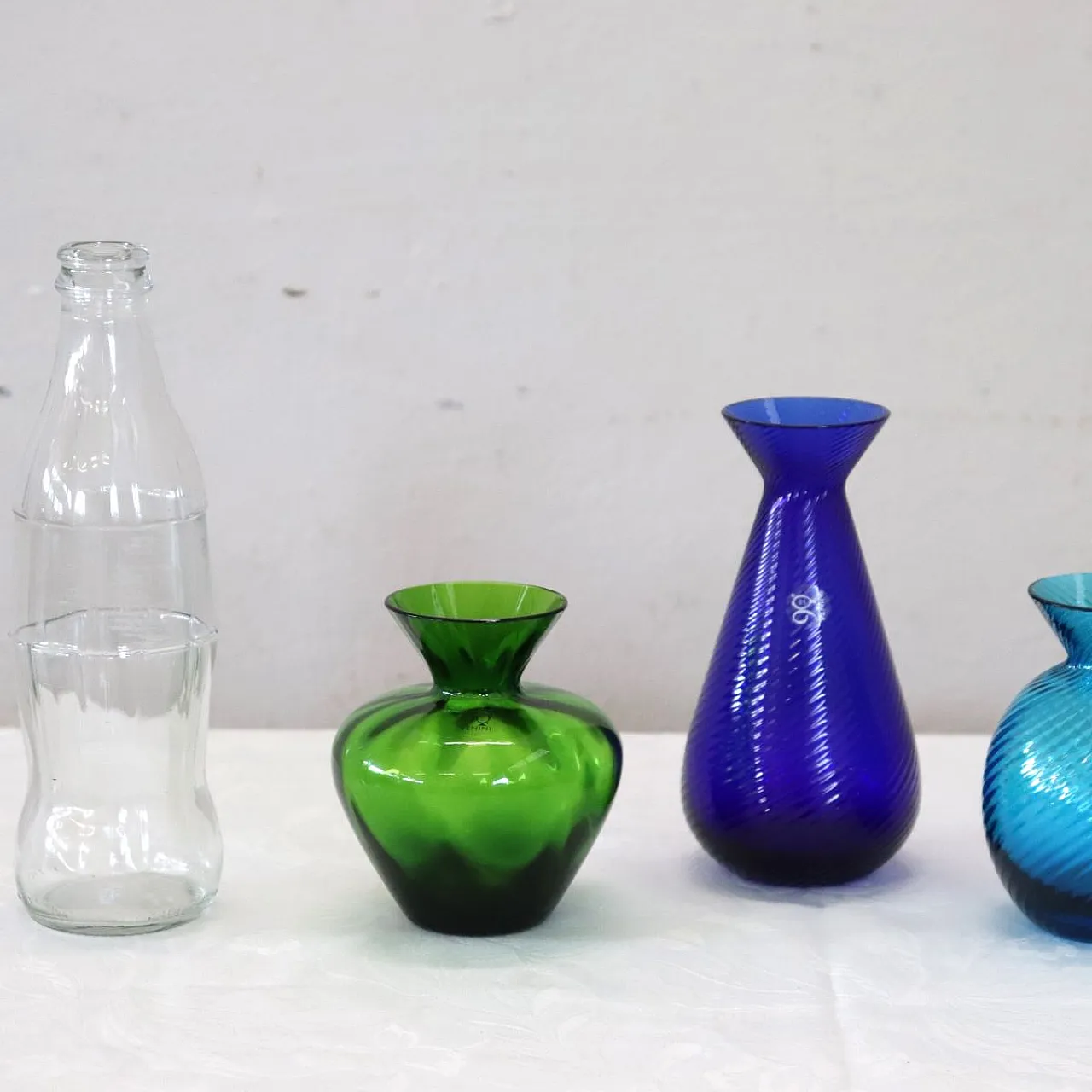 Set of 3 Murano glass vases by Venini, 2012 4