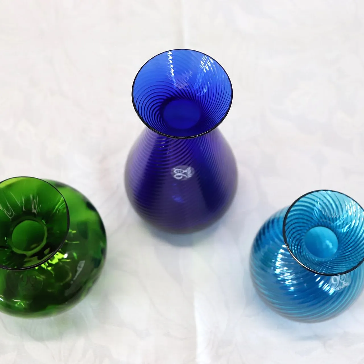 Set of 3 Murano glass vases by Venini, 2012 16