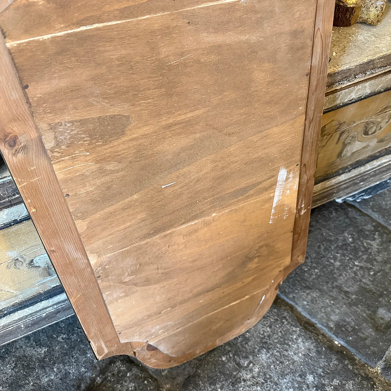 Specchio da parete a scudo in ottone di Gio Ponti, anni '60 15