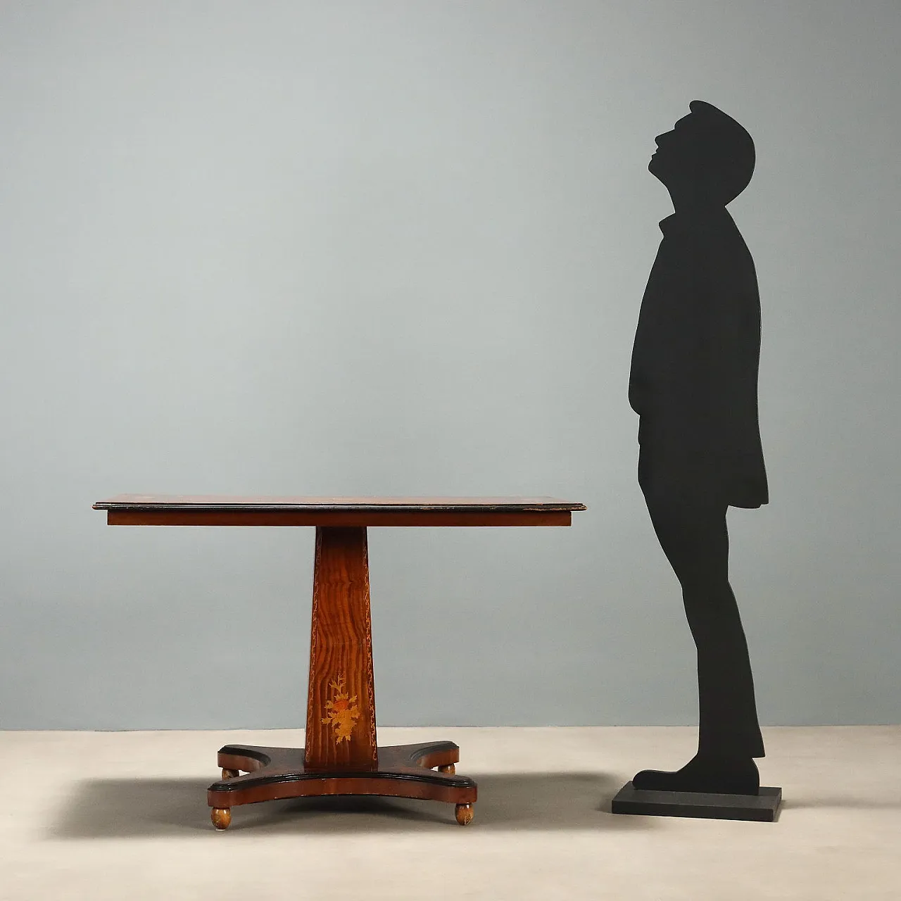 Coffee table in rosewood and mahogany, 19th century 2