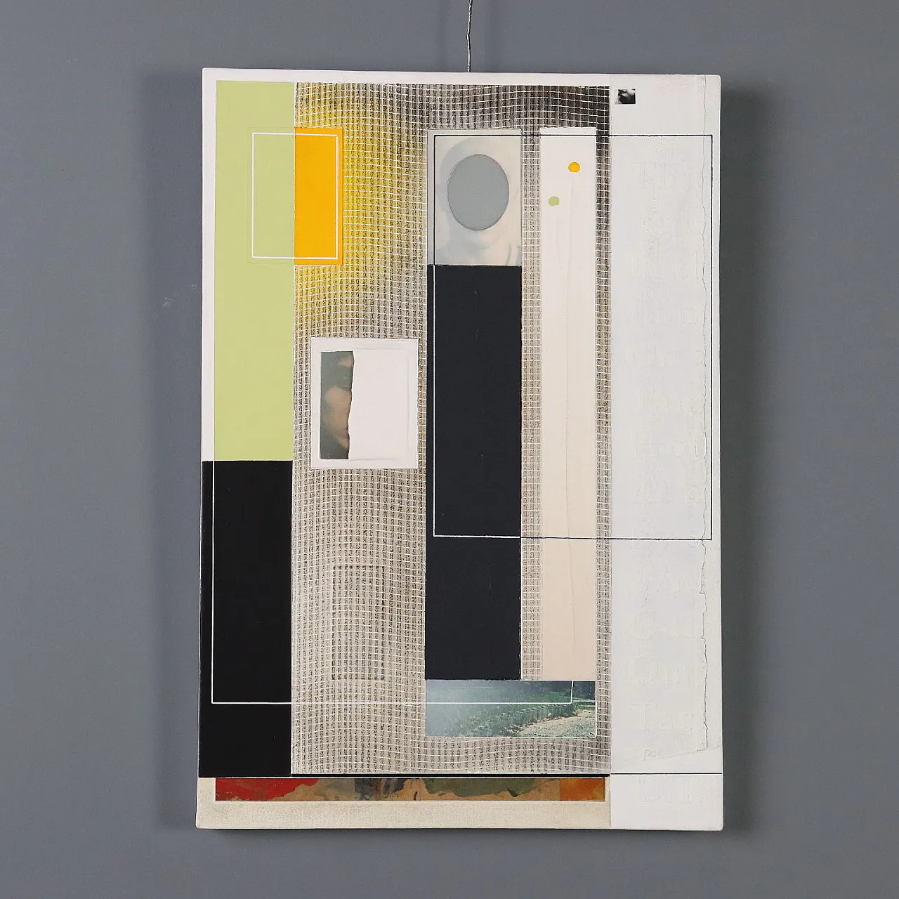 Work by Angelo Cagnone, mixed media on canvas, 2000s 1